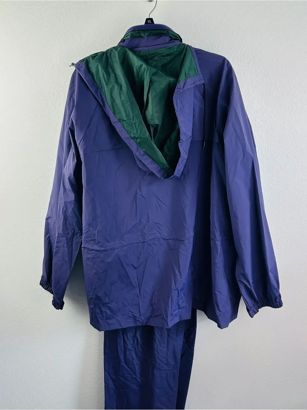 Stearns Purple Green Rain Gear Jacket And Pants Set Men’s Size XL